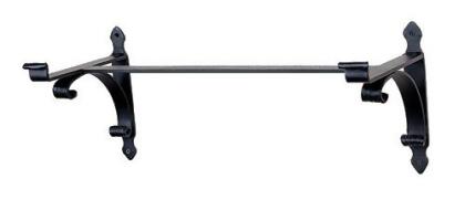 Achla B-32 Black Powdercoat Wrought Iron Flower Box Bracket 