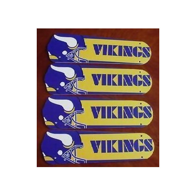 Ceiling Fan Designers 42SET-NFL-MIN NFL Minnesota Vikings Football 42 In. Ceiling Fan Blades OnLY 