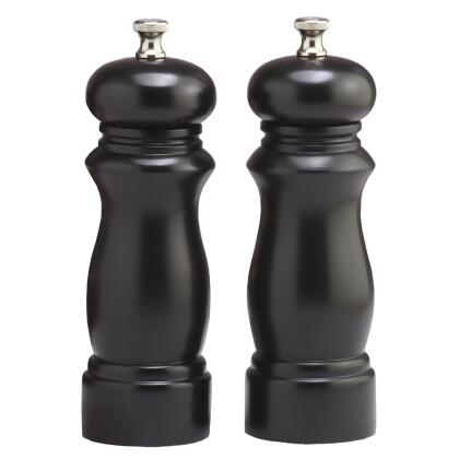 Chef Specialties 06302 6 Inch - 15cm SalemEbony Pepper Mill Salt Mill Set 