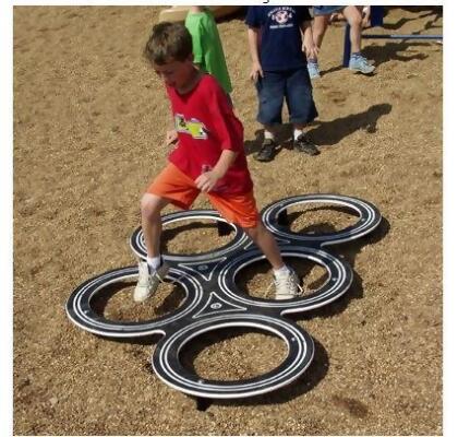 Sports Play 902-874 Tire Challenge Play Ground Equipment