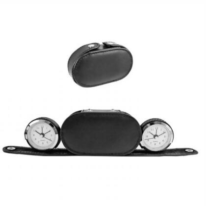 Natico 10-1020 DUAL TIME ALARM CLOCK IN CASE 