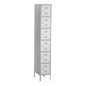 Safco 5524GR Six Tier Locker in Gray