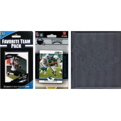 C & I Collectables 2012EAGLESTSC NFL Philadelphia Eagles Licensed 2012 Score Team Set and Favorite Player Trading Card Pack Plus Storage Album 