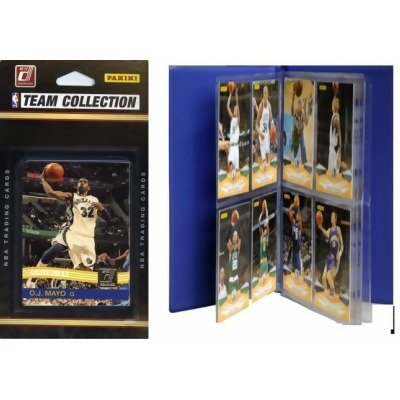 C & I Collectables 2010GRIZZTS NBA Memphis Grizzlies Licensed 2010-11 Donruss Team Set Plus Storage Album 
