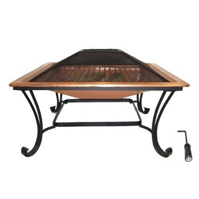 Asia Directad213 33 In Square Copper Fire Bowl Pit From