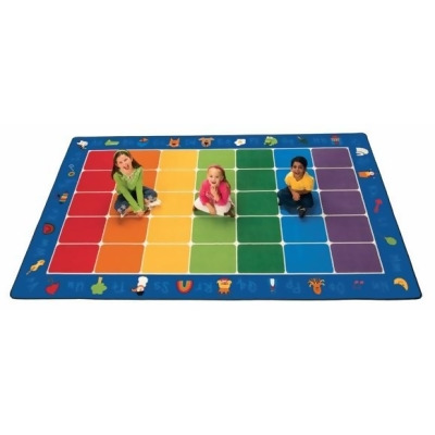 Carpets For Kids 9614 Fun with Phonics Seating 8.33 ft. x 13.33 ft. Rectangle Rug 