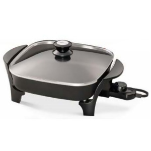 National Presto Industries 06626 11 in. Electric Skillet with Glass Cover