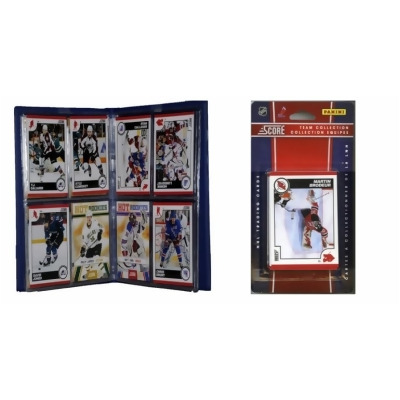 C & I Collectables 2010DEVILSTS NHL New Jersey Devils Licensed 2010 Score Team Set and Storage Album 