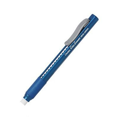 Pentel Of America PENZE22C Pentel Clic Erasers Grip Blue Barrel 
