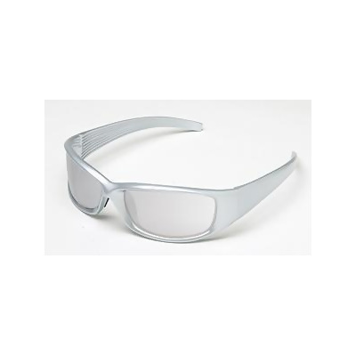 Body Specs V-8 CRYSTAL-SILVER.12 V-8 Sunglasses with Crystal Silver Nylon Frame and Silver Lens 