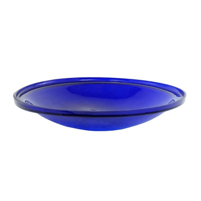 Achla CGB-14CB 14 in. Cobalt Blue Crackle Glass Bowl 
