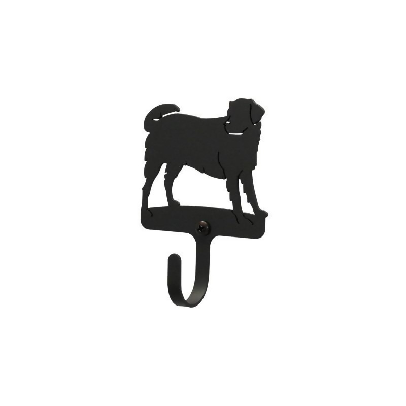 Wrought Iron Dog Wall Hook Decorative Xsmall