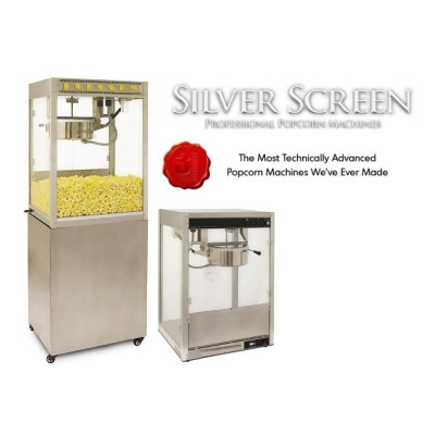 Benchmark USA 11087 Silver Screen Popcorn Machine - 8 Oz 