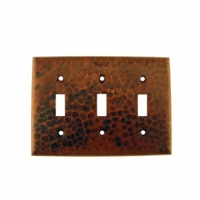 Premier Copper Products ST3 Switchplate - Triple Toggle Switch Cover 