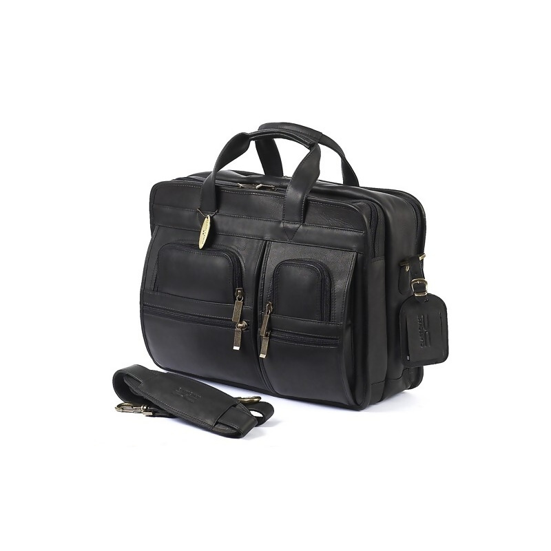 Claire Chase 151E Black Executive Computer Briefcase Black