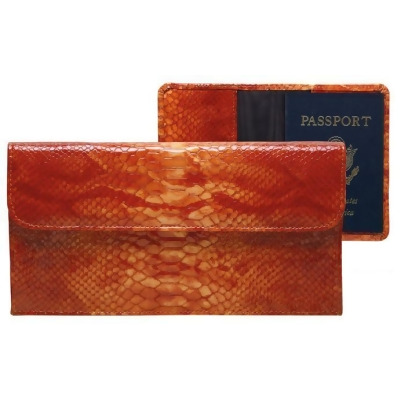Raika RO 174 ORANGE Travel Pouch with Passport Cover - Orange 