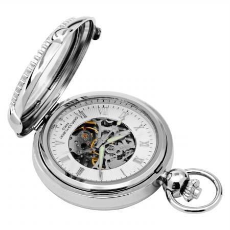 Charles-Hubert- Paris 3847 Mechanical Picture Frame Pocket Watch with Screw-off Bezel