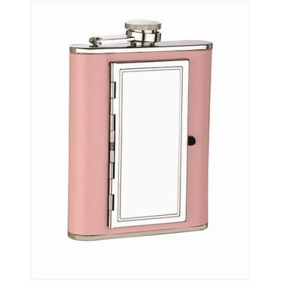 FJX Wholesale HFL-SP019 6oz Pink Cigarette Case Flask 