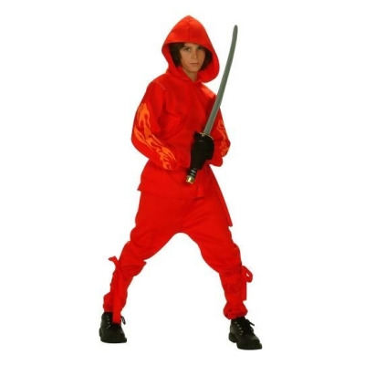 RG Costumes 90192-S Flaming Ninja Glow Costume - Size Child-Small 