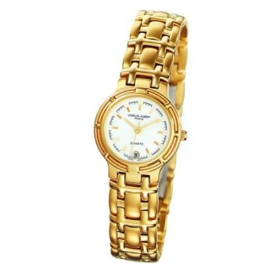 Charles-Hubert- Paris Womens Gold-Plated Quartz Watch #6659-G 