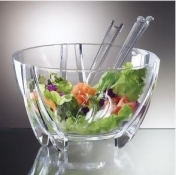Prodyne Illusions Salad Bowl Servers 6Qt Shatterproof - SB3C Prodyne Illusions Salad Bowl Servers 6Qt Shatterproof - SB3C