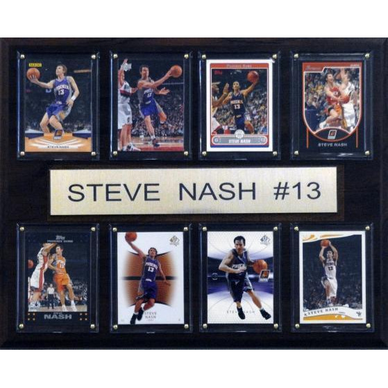 C & I Collectables 1215NASH8C NBA Steve Nash Phoenix Suns 8 Card Plaque