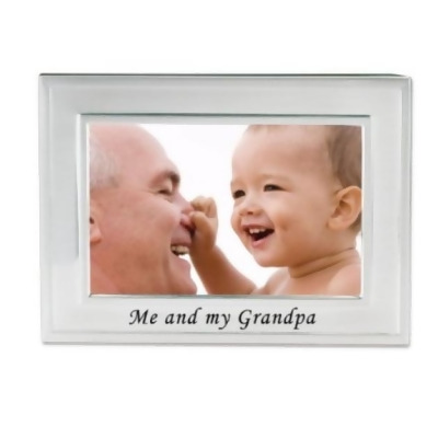 Lawrence Frames 506764 Lawrence Frames Me and My Grandpa Silver Plated 6x4 Picture Frame - Me And My Grandpa Design 