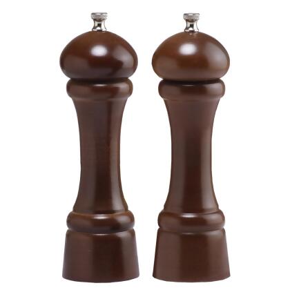Chef Specialties 08102 8 Inch - 20cm WindsorWalnut Pepper Mill Salt Mill Set 