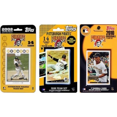 C & I Collectables PIRATES3TS MLB Pittsburgh Pirates 3 Different Licensed Trading Card Team Sets 