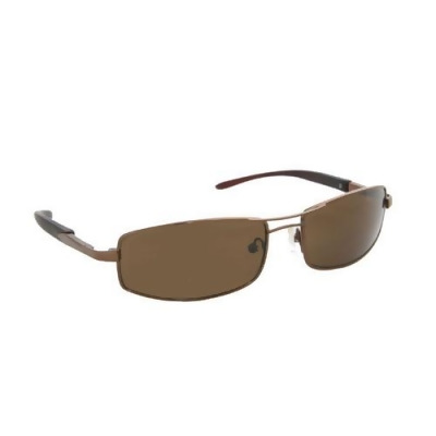 Coppermax 3712GPP BRN/AMBER Archer Polarized Sunglasses - Shiny Brown - Amber Lens 