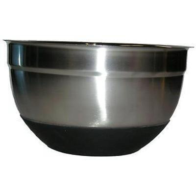 Star Dist 82366 Stainless Steel German Nonskid 10.2 in. Bowl with Silicon Base 