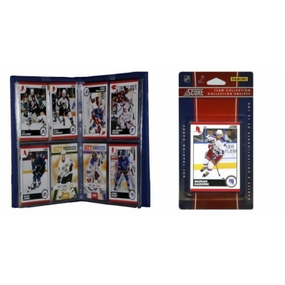C & I Collectables 2010NYRTS NHL New York Rangers Licensed 2010 Score Team Set and Storage Album 