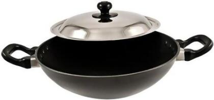 Hawkins Q55 Futura Non-Stick Deep-Fry Pan(Kadhai) with Steel Lid and Round Bottom - 2.5 Litres 