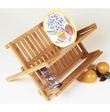 Lipper 8813 17-3/4" Bamboo Folding Dishrack 