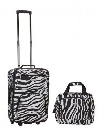 ROCKLAND F102-ZEBRA 2 PC ZEBRA LUGGAGE SET