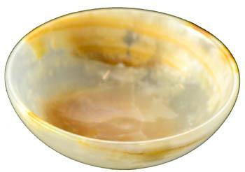 AzureGreen RBO4 Green Onyx Devotional Bowl 4 in. 