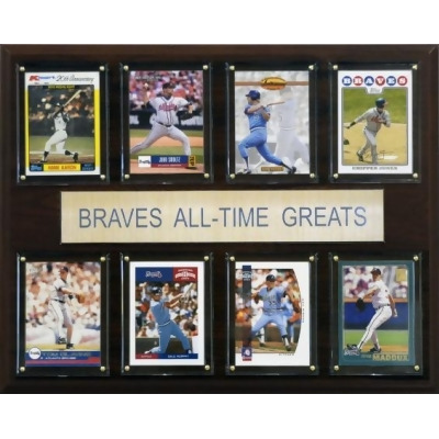 C & I Collectables 1215ATGBRAV MLB Atlanta Braves All-Time Greats Plaque 