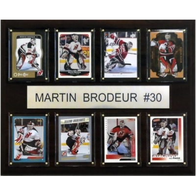 C & I Collectables 1215BRODEUR8C NHL Martin Brodeur New Jersey Devils 8 Card Plaque 