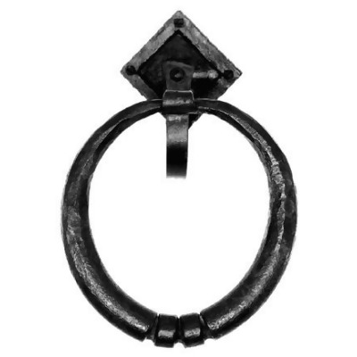 Acorn IBFBP Iron Art Siena Towel Ring - Black 