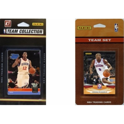 C & I Collectables 76ERS2TS NBA Philadelphia 76ers 2 Different Licensed Trading Card Team Sets 