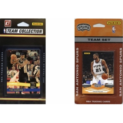 C & I Collectables SPURS2TS NBA San Antonio Spurs 2 Different Licensed Trading Card Team Sets 