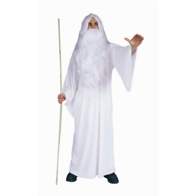 RG Costumes 80195 White Wizard Costume - Size Adult Standard 