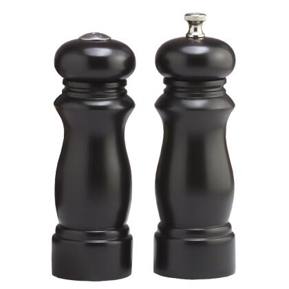 Chef Specialties 06301 6 Inch - 15cm SalemEbony Pepper Mill Salt Shaker Set 