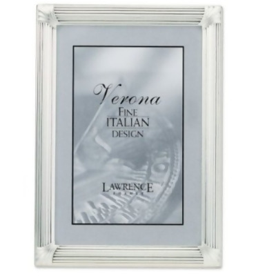 Lawrence Frames 750146 Lawrence Frames Brushed Silver Plated 4x6 Metal Picture Frame 