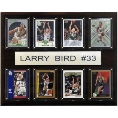 C & I Collectables 1215BIRD8C NBA Larry Bird Boston Celtics 8 Card Plaque 