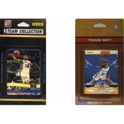 C & I Collectables GRIZZLIES2TS NBA Memphis Grizzlies 2 Different Licensed Trading Card Team Sets 