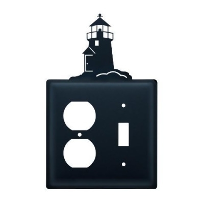 Village Wrought Iron EOS-10 Lighthouse Outlet and Switch Cover - Black 