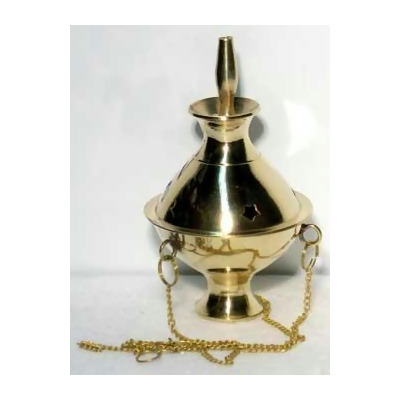 AzureGreen IBHANS Small Brass Hanging Incense Burner 