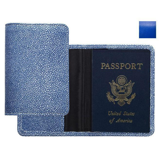 Raika RO 115 BLUE Passport Cover - Blue