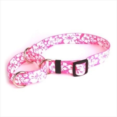 Yellow Dog Design M-IFP101S Island Floral Pink Martingale Collar - Small 